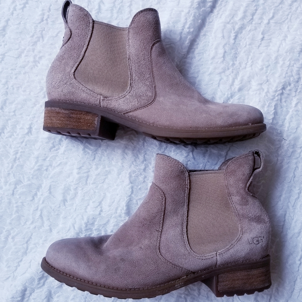 Ugg Chelsea Bonham Ankle Boots Brown Suede